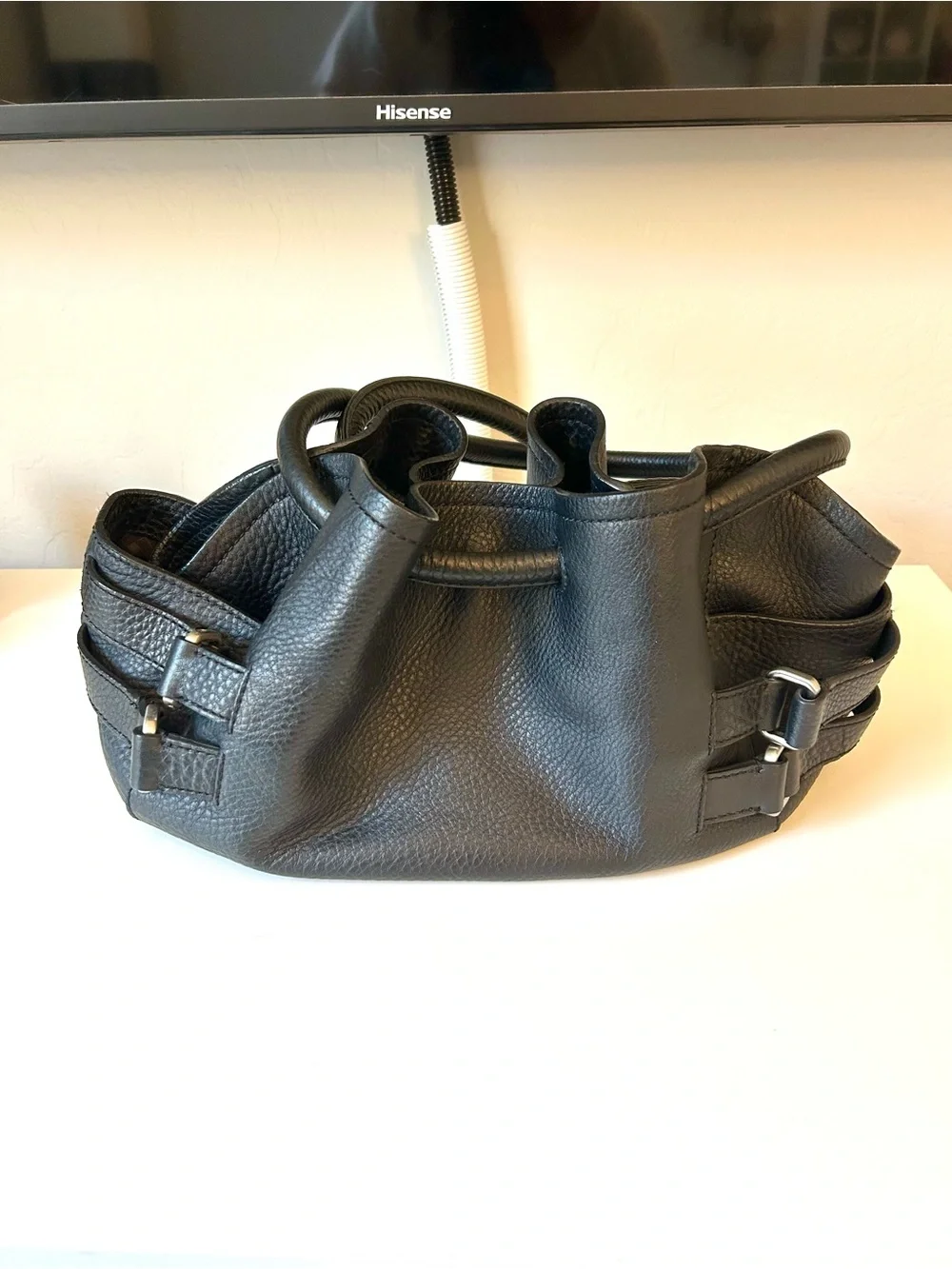 Cole Haan Leather Black Purse | Village Hobo Shoulder Bag